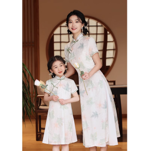 Váy Hanfu Trẻ Em Quần Áo Phong Cách Trung Hoa Mẫu Dụng Cho Mẹ Và Con Váy Trẻ Em Thời Trang Mùa Hè Đa Năng Cho Cả Nhà