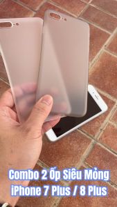 Combo 2 Ốp Lưng Trong Nhám Unibody Siêu Mỏng Cho iPhone 7 Plus / 8 Plus