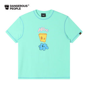 Dangerous People Xiaozhihuan DSP Short Sleeve round Neck T-Shirt Casual Fun Print Versatile Youth Fashion Cotton Tee