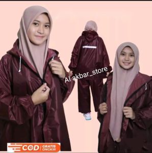 RAINCOATJas hujan Bintang termurah setelan  baju+celana pria/wanita dewasa