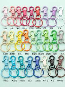 Creative Gift Painted Keychain Book Ring DIY Handmade Hardware Toy Box Bag Jewelry Accessories Parts Summer New Arrival