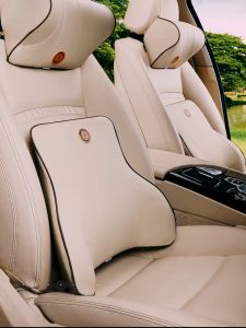 Gối Tựa Lưng - Gối Tựa Đầu Ô Tô - Gối Tựa Cổ Ô Tô - Chất Liệu Da Ruột Cao su Non Cao Cấp