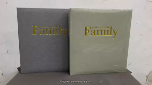 [VS] Insert Photo Album 4r 4x6 Linen Texture Hello Little Family Memory Book 250 Pictures (FB46400)