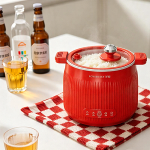 [China Plug Adapter Needed] ROYADULEX | Portable Smart Rice Cooker