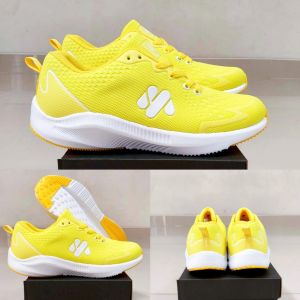 Sepatu my brand wanita kuning putih olahraga senam zumba lari jogging erobik gym fitnes wanita murah terbaru