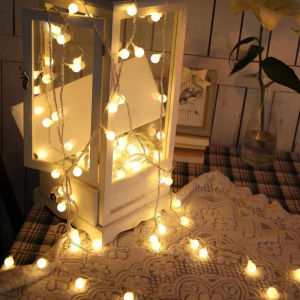 ไฟคริสต์มาส สีขาวอุ่น คัลเลอร์ฟูล ดวง ยาว 3/5/10 เมตร ไฟ LED 20/50/80 รุ่นใส่ถ่าน ปรับระดับกระพริบได้ ใช้ประดับตกแต่งห้อง งานรื่นเริง โรแมนติกและแสนอบอูนิติ ไฟคริสมาสต์ ไฟสตริง ไฟประดับ ไฟตกแต่งวันปีใหม่ ไฟตกตแต่งวัน ไฟคริสมาสต์ ��