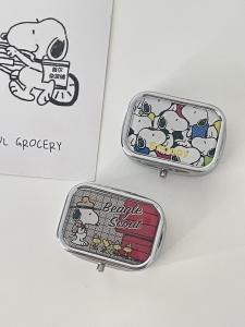 กล่องเก็บของ Snoopy กล่องเครื่องประดับ กล่องยา กล่องขนม กล่องกระจก แยกส่วน กระเป๋าพกพา กล่องเก็บของสำหรับบ้าน