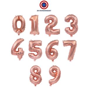 16inch Rose Gold Number 0-9 Foil Balloons Happy Birthday Party