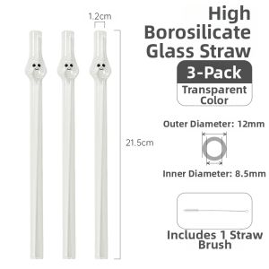 CAROTE | Transparent Large Diameter Glass Straw
