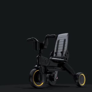 Basikal bayi 3 dalam 1 roda mudah alih dilipat troli kereta untuk kanak-kanak