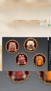 DAKENA - Magnet Tempelan Kulkas Motif Hewan Lucu Cookies/biskuit kering