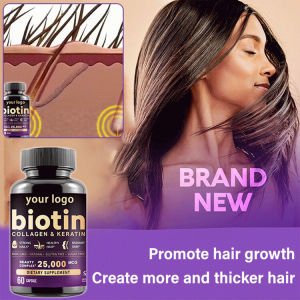 Biotin Capsules Supplement Hair Growth Hair Skin Capsules Thickening