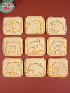 Cartoon Cavy Cookie Stamps 3D Press Butter Biscuit DIY Baking Molds Popular Elements Cartoon Style Cartoon Baking Tools