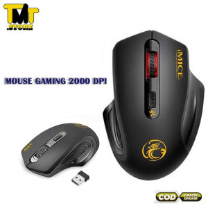 Mouse Wireless Mos Gaming Tanpa Kabel Silent Bluetooth Ergonomic Gaming Mouse 2000 DPI for PC Computer Laptop Notebook TV Box Android