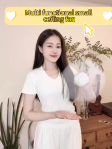 Outdoor Camping Fan Tent Canopy Ceiling Fan Multifunctional Circulator Fan Air Cooler LED Lights Lighting Remote Control