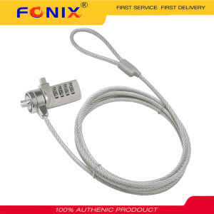 FONIX Laptop Cable Lock Zinc Alloy Computer Security Lock 4 Digit Security Password Computer Lock With 1.1m Cable Waterproof