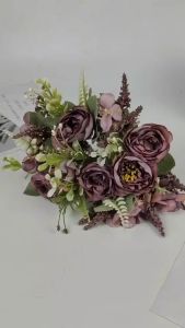 Bunga Camelia Cabang 5 - bunga Kain Imitasi artificial untuk dekorasi kamar dekorasi rumah dan dekorasi wedding atau dekorasi pelaminan dekorasi cafe Import premium termurah artifisial palsu kain