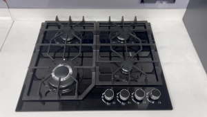 Original 4 Burner Built-in Gas Cooktop Stainless Steel with Safety Fire Protection & Cast Iron Trivet Household Kitchen Gas Stove