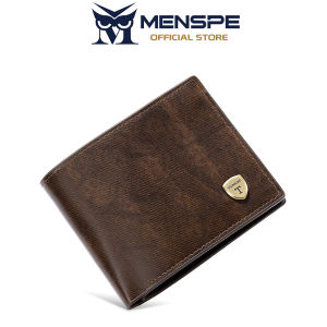 MENSPE Mens Retro Wallet Simple Short Wallet Soft PU Business Wallet Multi-Card Position Wallets Travel Purses Coin Pouch ID Credit Cards Holders