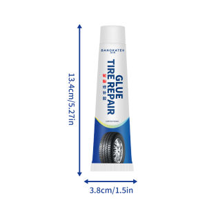 Ultimate Car Tire Repairing Glue Fixes Tire Sidewall Scratches Cracks & Punctures - High Temp Resistance Waterproof - For Cars E-Bikes & Bikes Tires