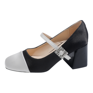 Wide Fit Silk Champagne Mary Jane Shoes for Cheongsam