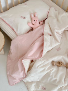 Class a Cartoon Pure Cotton Washed Childrens Summer Quilt Cool Quilt Air Conditioner Quilt All Cotton Kindergarten Thin Quilt Summer Machine Washable