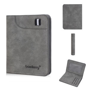 New MenS Two-Fold Short Wallet Thin Multi-Functional PU Small Wallet Simple And Multi-Slot Card Holder