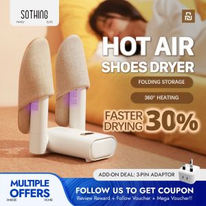 Xiaomi เครื่องเป่ารองเท้าลมร้อนของ Youpin Sothing สำหรับเด็กและผู้ใหญ่กำจัดกลิ่นและฆ่าเชื้อจับเวลา2-8ชั่วโมง DSHJ-S-212A /B