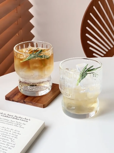 Bộ 2 Ly Thủy Tinh Cao Cấp Uống Cà Phê/Whisky/Cocktail - Thủy Tinh Không Chì Phong Cách Retro