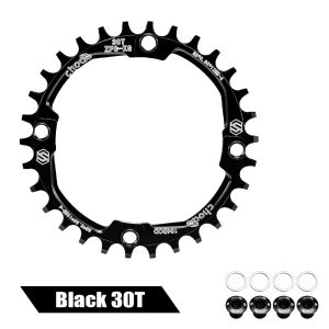 Chooee 104 BCD MTB Narrow Wide Chainring 30T 32T 34T 36T 38T Round Single Chain Ring for Mountain Bike Crankset Parts