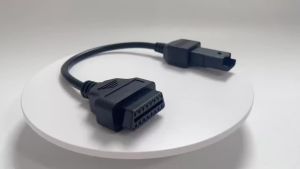 4-Pin OBD2 Diagnostic Adapter for Ducati Monster Panigale Diavel Multistrada–DDA to OBD2 Scanner Cable–Read Clear Fault Codes