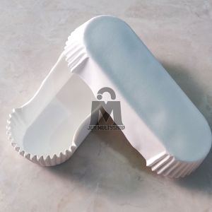 Paper cup case laminasi Oval/ Cup Roti motif polos isi 50 pcs