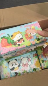 กระดาษทิชชู่ หนา5ชั้น เหนียวนุ่ม ไม่เป็นขุย เช็ดหน้าได้ SHURO ลายน่ารัก ยกลัง16ห่อ 1ห่อ500แผ่น กระดาษชำระ อย่างดี ของใช้ในบ้าน