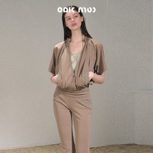 OAKMOO | Bộ Đồ Thun Voan Dây Ren Phong Cách Thường Ngày Cho Nữ