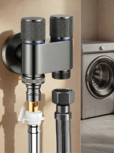 TAOSHI | Dual Outlet Automatic Stop Valve Adapter for Washing Machine