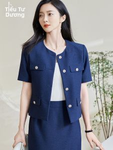 Misoshine | Chic Commuter Short Jacket Textured Floral Gauze