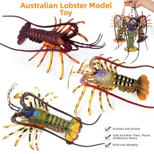 Large Realistic Plastic Solid Lobster and Crab Model Toys