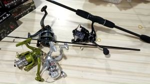 Sougayilang ชุดรอกตกปลา 180 ซม. รอกตกปลาและเบ็ด 2 ส่วน ราคาถูก 1000-3000 ชุด