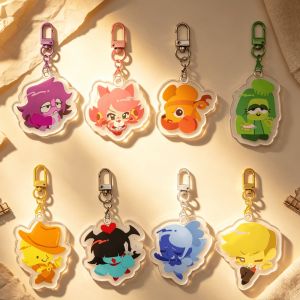 Bandai | for Deltarune Chapter 5 Seven Colored Flowers Flowery Aqua Seth Acrylic Keychain Festival Gift Backpack Decoration Pendant