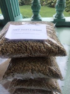 jual benih padi beras  putih pulen 500 grm umur 90 hari