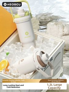 HEOSCU | Large Attractive Thermal Cup with Ceramic Lining