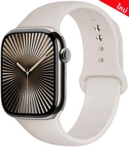 สําหรับ Apple Watch 10 Band 46 มม.42 มม.44 มม.40 มม.45 มม.41 มม.Ultra 49 มม.ซิลิโคน correa สร้อยข้อมือ Apple Watch Series 9 7 8 SE 5 6