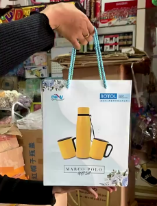 Termos Stainless Steel dan 2 Mug Gift Set Marcopolo Dubblin 3 in 1 Premium Tahan Panas Dingin