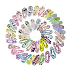 10-40pcs Sanrio Hello Kitty Pochacco Kuromi Cartoon Women BB Clip Hairpin Cute Gift Hair Clip Accessories Kids Clip Fixed clip