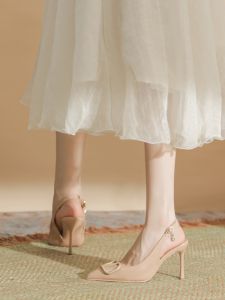 Slender Heeled Sandals Summer Small Size and Wide Feet Friendly