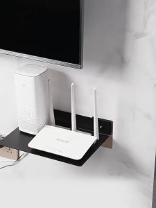 Rak Gantung Tempat Projector DVD TV Box Modem Wifi Router CCTV Remote STB Sabun Botol Shampoo Serbaguna Rak Stainless Tempel Dinding Kamar Mandi Anti Karat