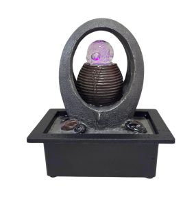 HandMade บ้านตกแต่งเดสก์ท็อปน้ําพุเรซิ่นผ่อนคลายในร่มน้ําพุ Creative CRAFT FengShui น้ําตกน้ําพุ