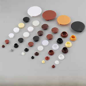 Decorative Nylon Plastic Hole Covers Screw Type Cap Style Furniture Hole Plugs White Black Brown Available in Sizes 5-40mm
