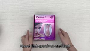 Kemei | Kemei Ladys Electric Epilator Two Speed Rechargeable Remover Waterproof Portable Women Shaver for Legs and Bikini Area KM-189B
