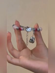 🔥IVY Kitty Bell Bracelet Female Niche Design Cartoon Bracelet Best Friend Gift